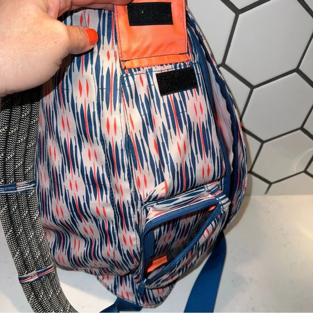 KAVU Hazy Impressions Multicolor Rope Sling Bag Crossbody Backpack Colorful